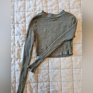 Noble U Ribbed Crop Top